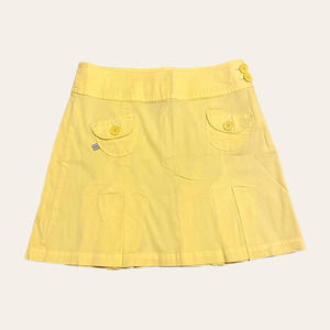 Pastel Yellow Vintage Mini Skirt